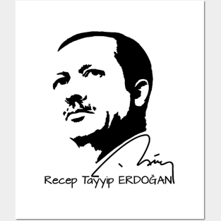 Recep Tayyip Erdogan - The President of Turkiye Posters and Art